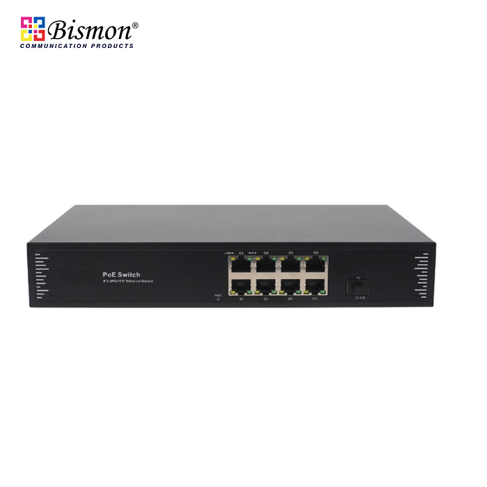 8*10/100/1000/2500Base-T PoE with 1/10GB SFP uplink Switch (130W)